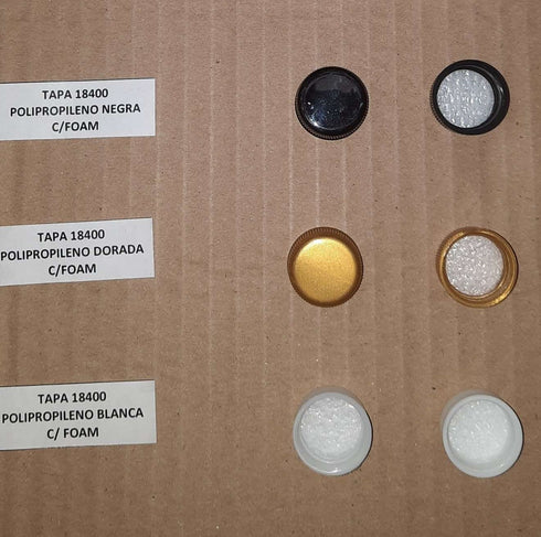 Tapa Rosca 18400 varios Colores y Materiales