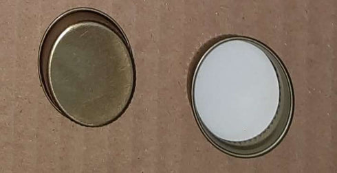 Tapa Rosca Metal 30400 varios Colores Plastisol FDA