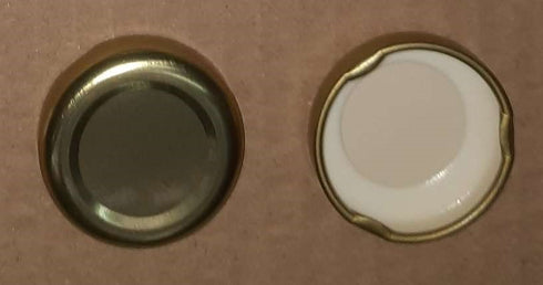 Tapa Twist Off 38 Metal con Plastisol FDA Varios Colores