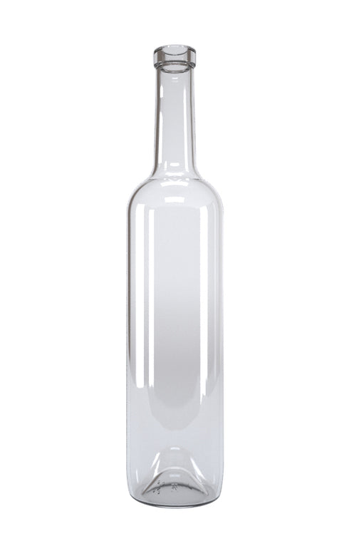 Botella Bordalesa 750 ml para Corcho Cristalina