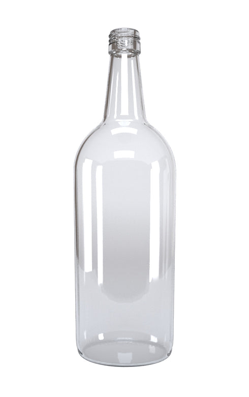 Botella Brandy Ligero 1000 ml Rosca 30400 Cristalino