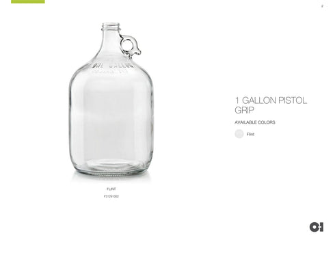 Botellon Pistola 128 oz Rosca 38400 Cristalino