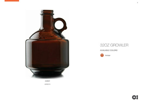 Growler 32 Oz Rosca 38400 Ambar