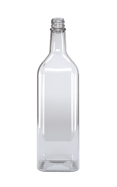 Tequilera Cuadrada 1000 ml Rosca 28350 Cristalino