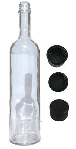 Botella Bordalesa 750 ml Rosca 28350 Cristalino