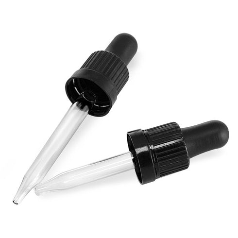 Pipeta Vidrio con Bulbo Latex Rosca 18 DIN 75 mm Largo Varios Colores