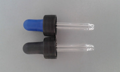 Pipeta Vidrio con Bulbo Latex Azul Rosca 28400 90 mm Largo