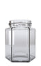 Tarro 9 Oz Hexagonal Twist Off 63 Cristalino